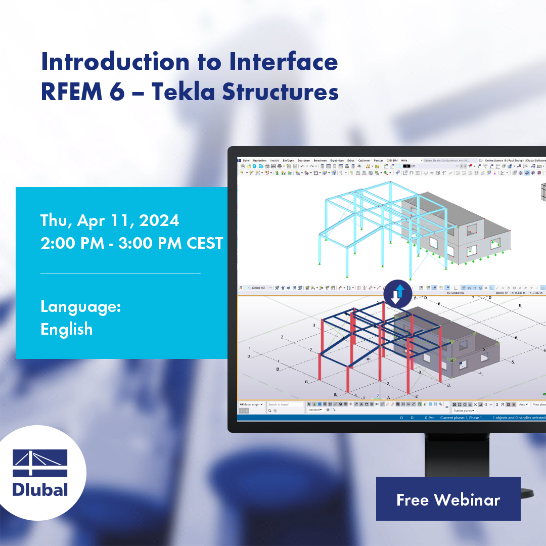 Introduzione all'interfaccia\n RFEM 6 - Tekla Structures